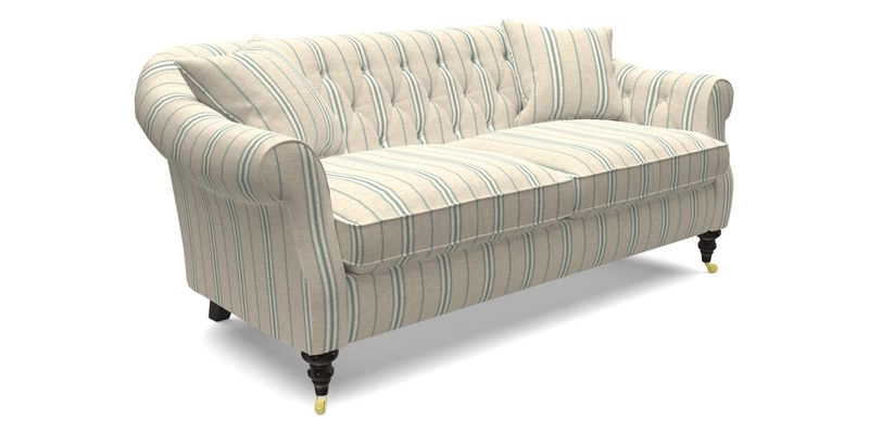 Abbotsbury 3 Seater Sofa in Linwood Omega Velvet Teal