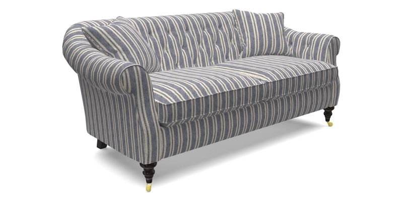 Abbotsbury 3 Seater Sofa in Linwood Omega Velvet Teal