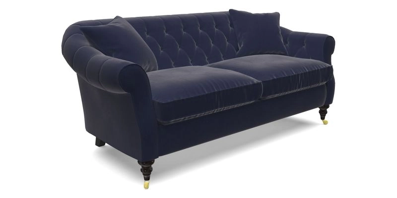 Abbotsbury 3 Seater Sofa in Linwood Omega Velvet Teal