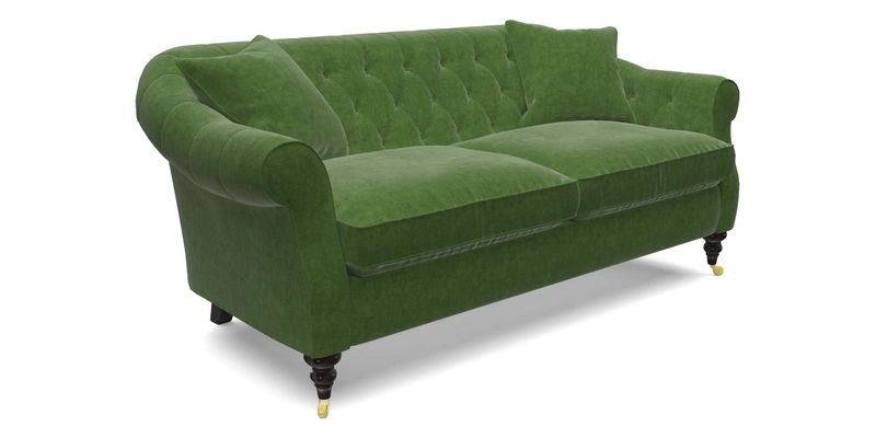 Abbotsbury 3 Seater Sofa in Linwood Omega Velvet Teal