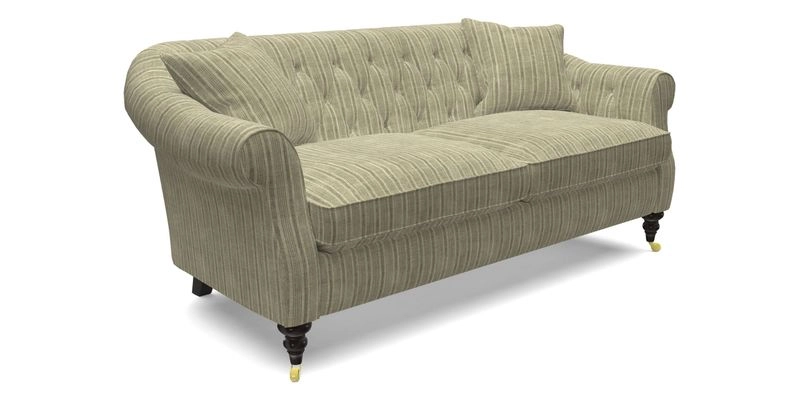 Abbotsbury 3 Seater Sofa in Linwood Omega Velvet Teal