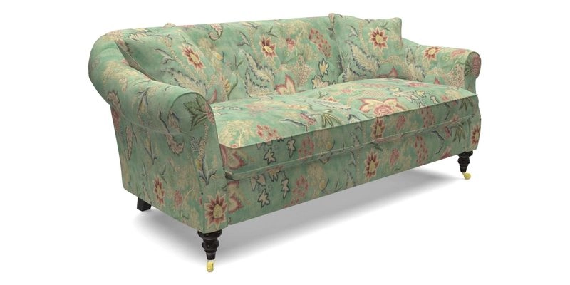 Abbotsbury 3 Seater Sofa in Linwood Omega Velvet Teal