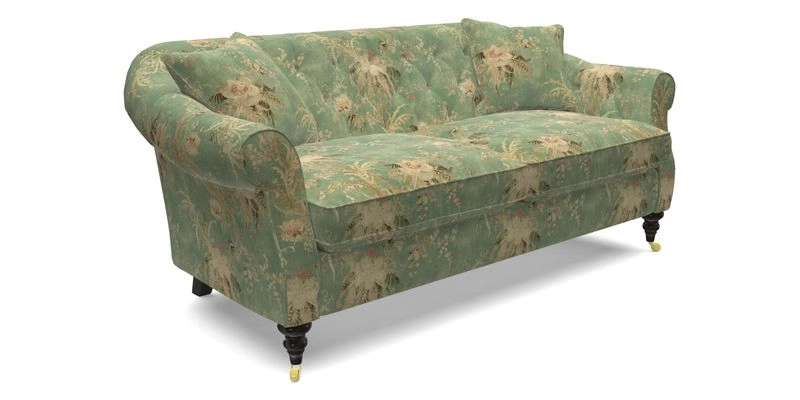 Abbotsbury 3 Seater Sofa in Linwood Omega Velvet Teal