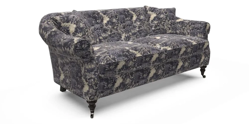 Abbotsbury 3 Seater Sofa in Linwood Omega Velvet Teal