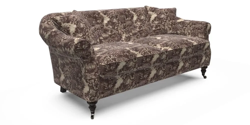 Abbotsbury 3 Seater Sofa in Linwood Omega Velvet Teal