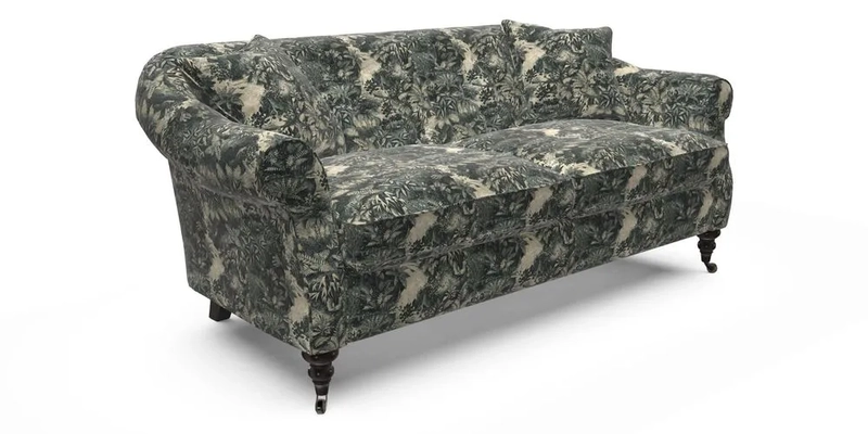 Abbotsbury 3 Seater Sofa in Linwood Omega Velvet Teal