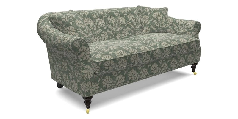 Abbotsbury 3 Seater Sofa in Linwood Omega Velvet Teal