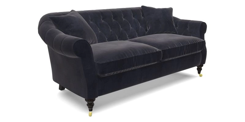 Abbotsbury 3 Seater Sofa in Linwood Omega Velvet Teal