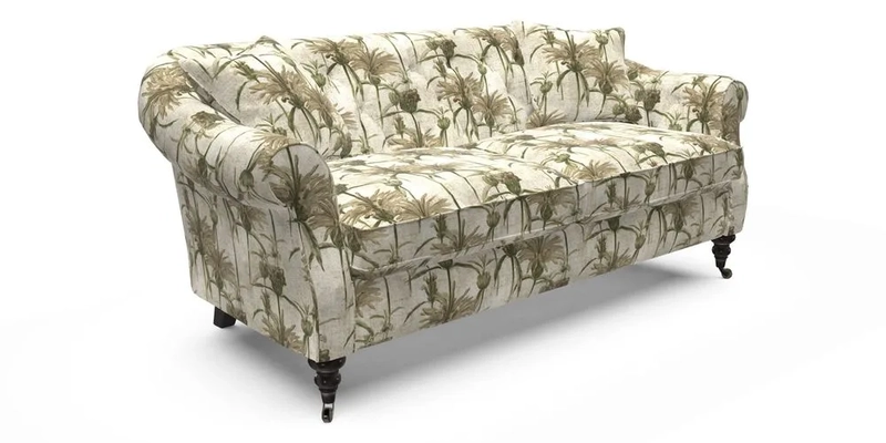 Abbotsbury 3 Seater Sofa in Linwood Omega Velvet Teal