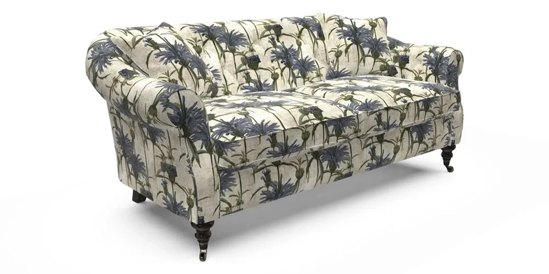 Abbotsbury 3 Seater Sofa in Linwood Omega Velvet Teal