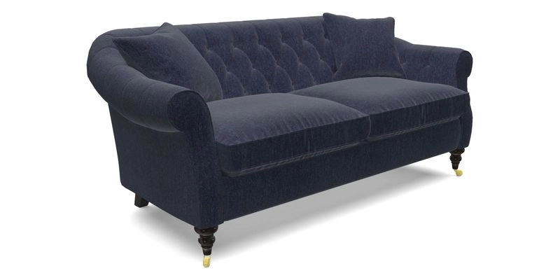 Abbotsbury 3 Seater Sofa in Linwood Omega Velvet Teal