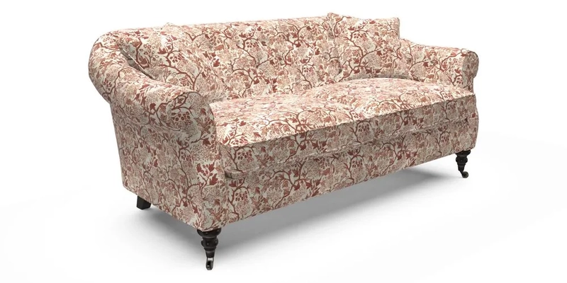 Abbotsbury 3 Seater Sofa in Linwood Omega Velvet Teal