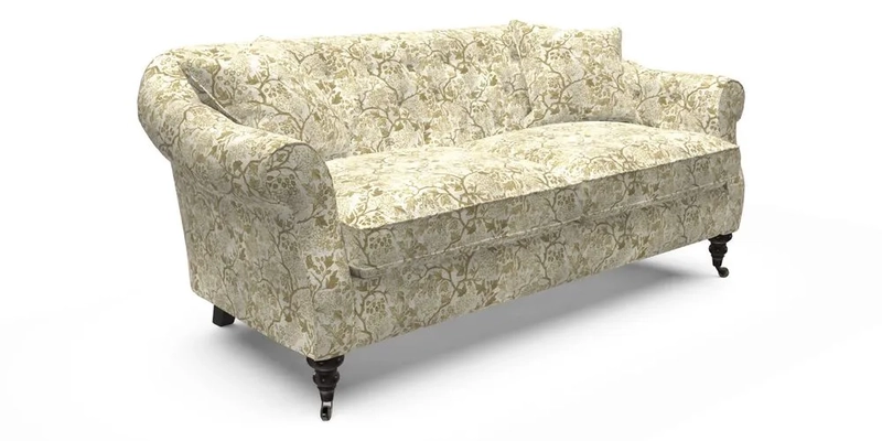 Abbotsbury 3 Seater Sofa in Linwood Omega Velvet Teal