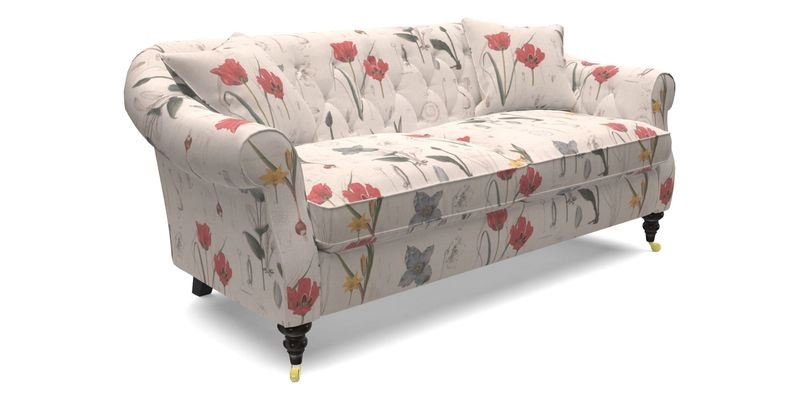 Abbotsbury 3 Seater Sofa in Linwood Omega Velvet Teal