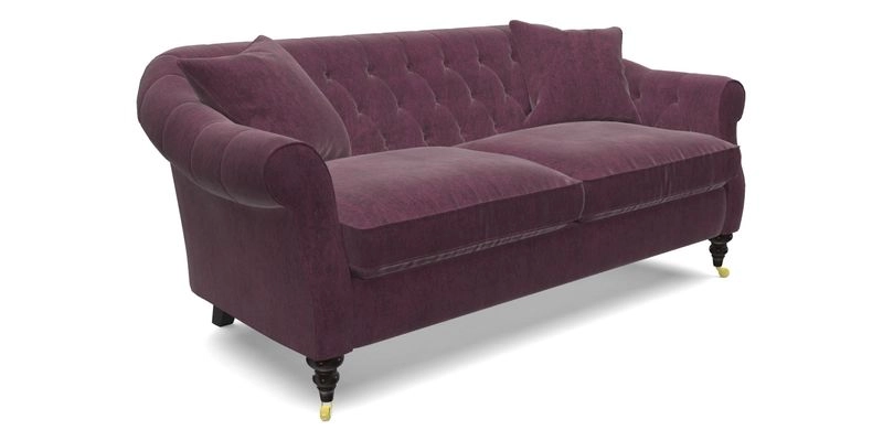 Abbotsbury 3 Seater Sofa in Linwood Omega Velvet Teal