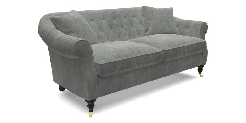 Abbotsbury 3 Seater Sofa in Linwood Omega Velvet Teal