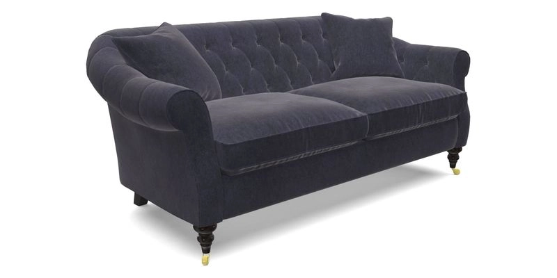 Abbotsbury 3 Seater Sofa in Linwood Omega Velvet Teal