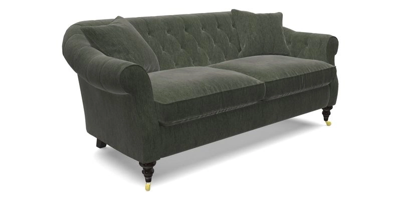 Abbotsbury 3 Seater Sofa in Linwood Omega Velvet Teal