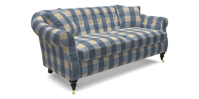Abbotsbury 3 Seater Sofa in Linwood Omega Velvet Teal