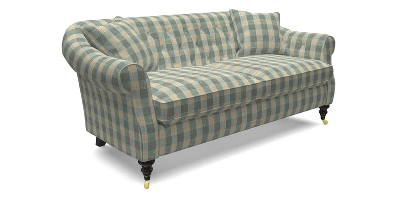 Abbotsbury 3 Seater Sofa in Linwood Omega Velvet Teal