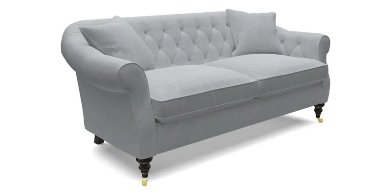Abbotsbury 3 Seater Sofa in Linwood Omega Velvet Teal