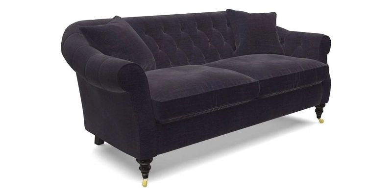 Abbotsbury 3 Seater Sofa in Linwood Omega Velvet Teal