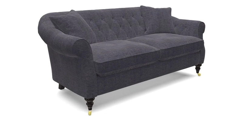 Abbotsbury 3 Seater Sofa in Linwood Omega Velvet Teal