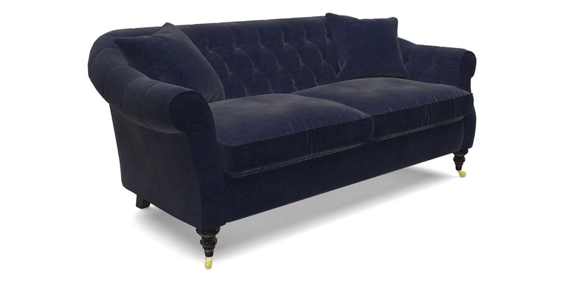 Abbotsbury 3 Seater Sofa in Linwood Omega Velvet Teal