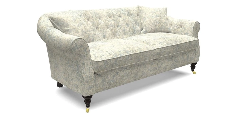 Abbotsbury 3 Seater Sofa in Linwood Omega Velvet Teal