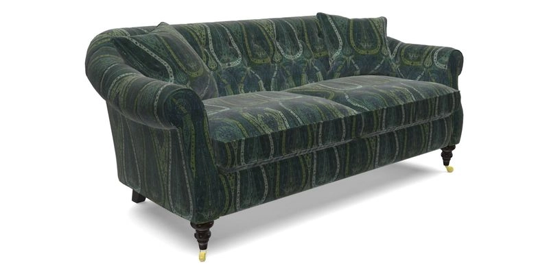 Abbotsbury 3 Seater Sofa in Linwood Omega Velvet Teal