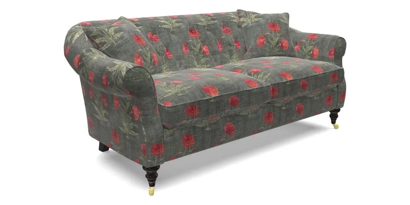 Abbotsbury 3 Seater Sofa in Linwood Omega Velvet Teal