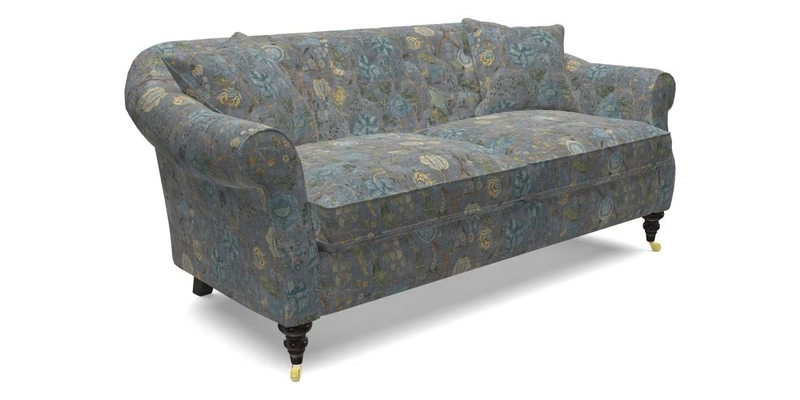 Abbotsbury 3 Seater Sofa in Linwood Omega Velvet Teal