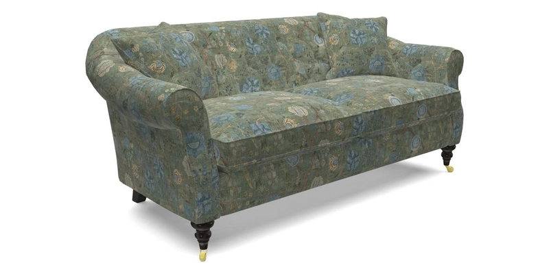Abbotsbury 3 Seater Sofa in Linwood Omega Velvet Teal