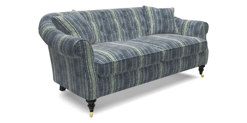 Abbotsbury 3 Seater Sofa in Linwood Omega Velvet Teal
