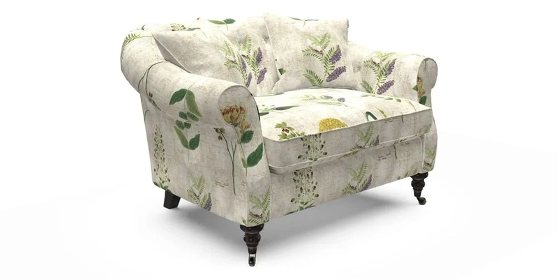 Abbotsbury Snuggler in Linwood Freya Mineral with scatters in Linwood Cosmo