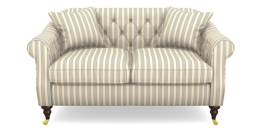 Product photograph of Abbotsbury 2 5 Seater Sofa In Cloth 22 - Racing Stripes Ayr - Charcoal from Sofas and Stuff Limited