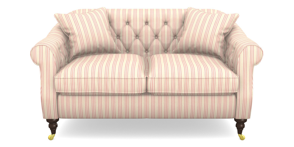 Product photograph of Abbotsbury 2 5 Seater Sofa In Cloth 22 - Racing Stripes Ayr - Cherry from Sofas and Stuff Limited
