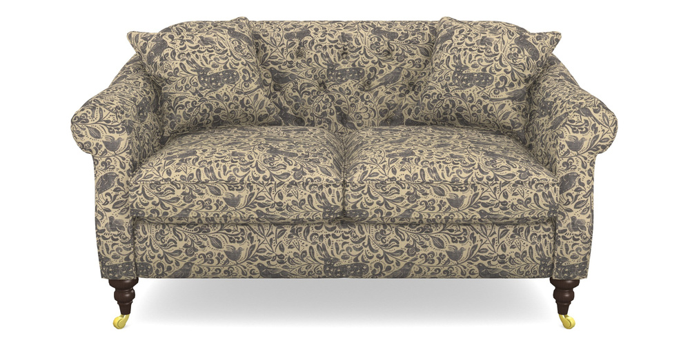 Product photograph of Abbotsbury 2 5 Seater Sofa In V A Drawn From Nature - Bird And Rabbit - Navy from Sofas and Stuff Limited