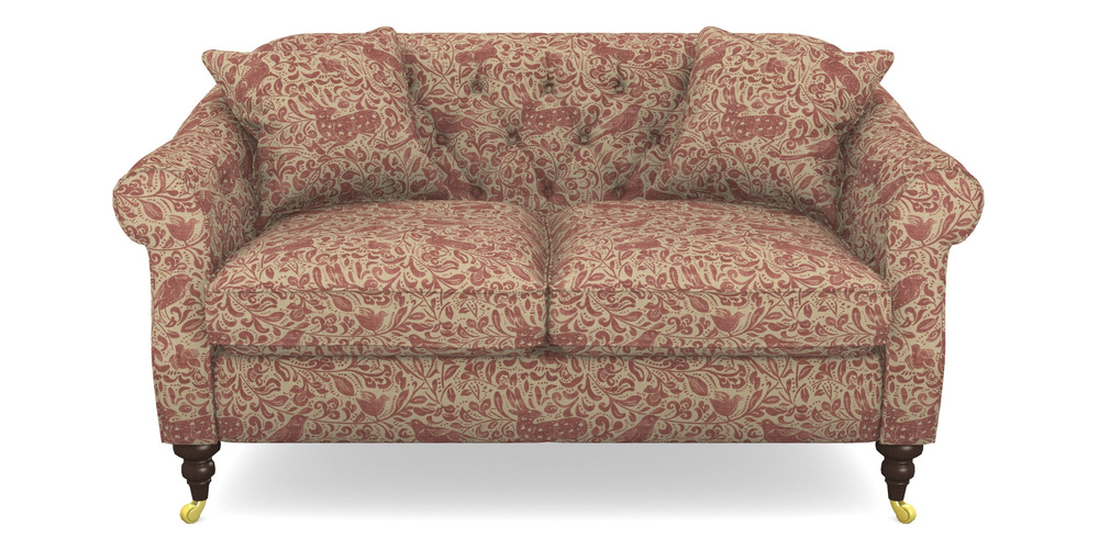 Product photograph of Abbotsbury 2 5 Seater Sofa In V A Drawn From Nature - Bird And Rabbit - Red from Sofas and Stuff Limited