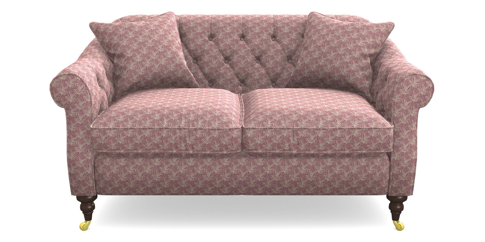 Product photograph of Abbotsbury 2 5 Seater Sofa In Cloth 21 - Decorative Leaf - Cassis from Sofas and Stuff Limited