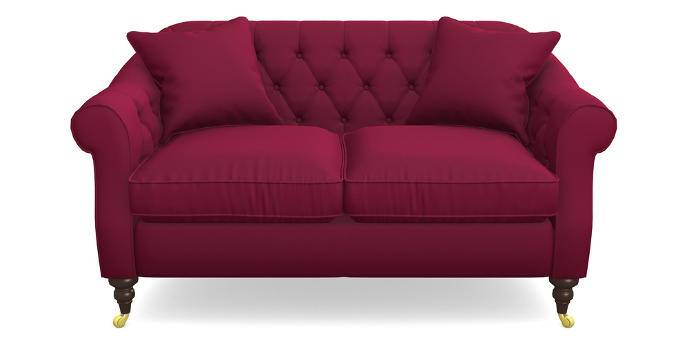 Product photograph of Abbotsbury 2 5 Seater Sofa In Clever Glossy Velvet - Chianti from Sofas and Stuff Limited