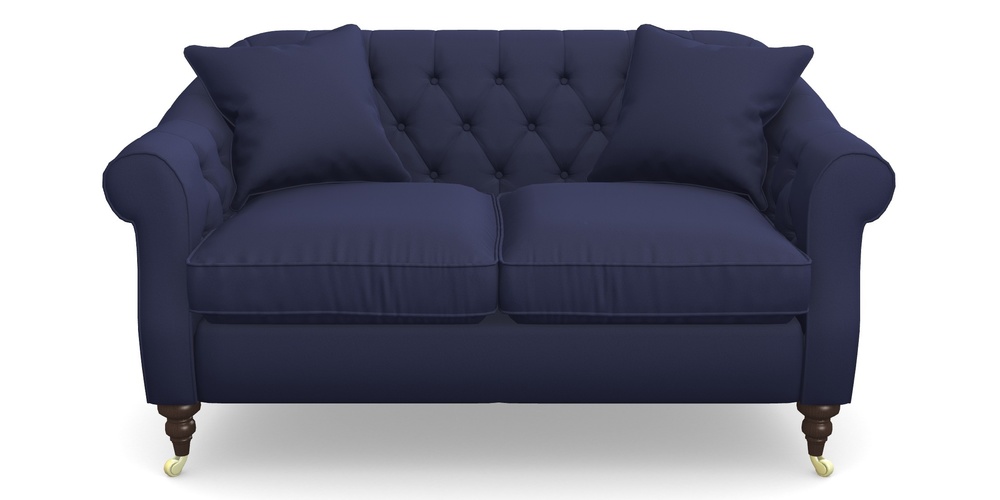 Product photograph of Abbotsbury 2 5 Seater Sofa In Clever Glossy Velvet - Navy from Sofas and Stuff Limited