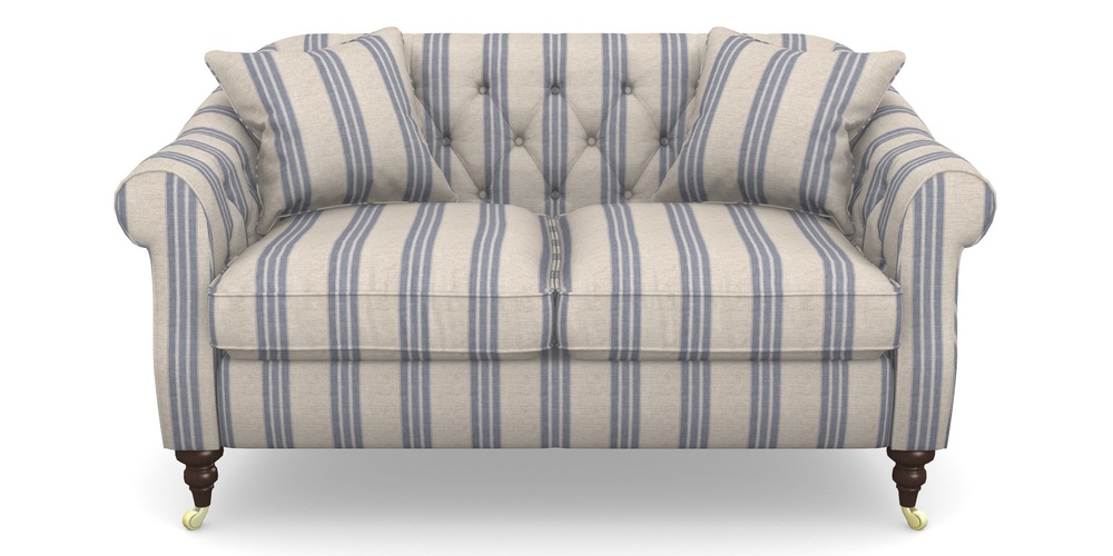 Product photograph of Abbotsbury 2 5 Seater Sofa In Cloth 18 Stripes - Bengal - Indigo from Sofas and Stuff Limited