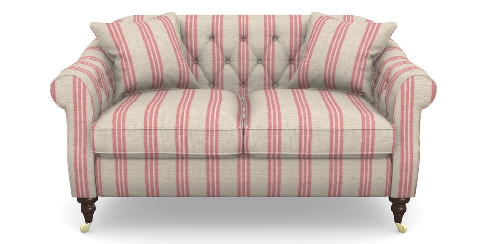 Product photograph of Abbotsbury 2 5 Seater Sofa In Cloth 18 Stripes - Bengal - Cranberry from Sofas and Stuff Limited