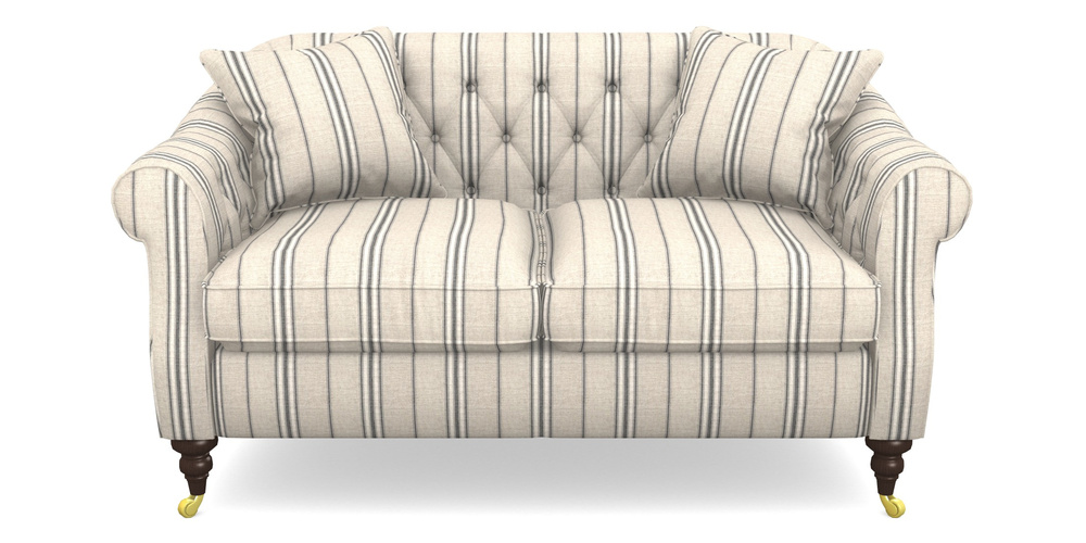 Product photograph of Abbotsbury 2 5 Seater Sofa In Cloth 18 Stripes - Regimental - Bible Black from Sofas and Stuff Limited