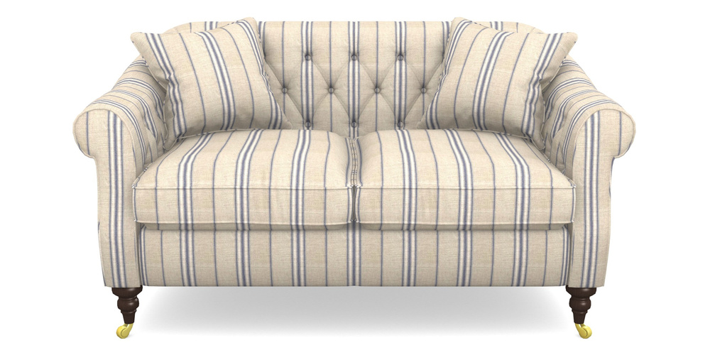 Product photograph of Abbotsbury 2 5 Seater Sofa In Cloth 18 Stripes - Regimental - Indigo from Sofas and Stuff Limited