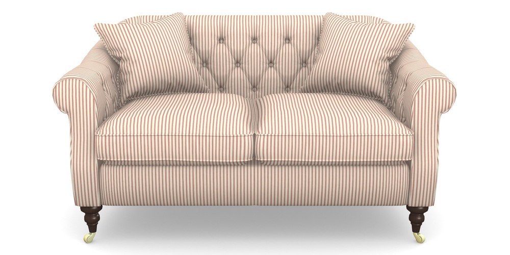 Product photograph of Abbotsbury 2 5 Seater Sofa In Cotton Stripe - Peony from Sofas and Stuff Limited