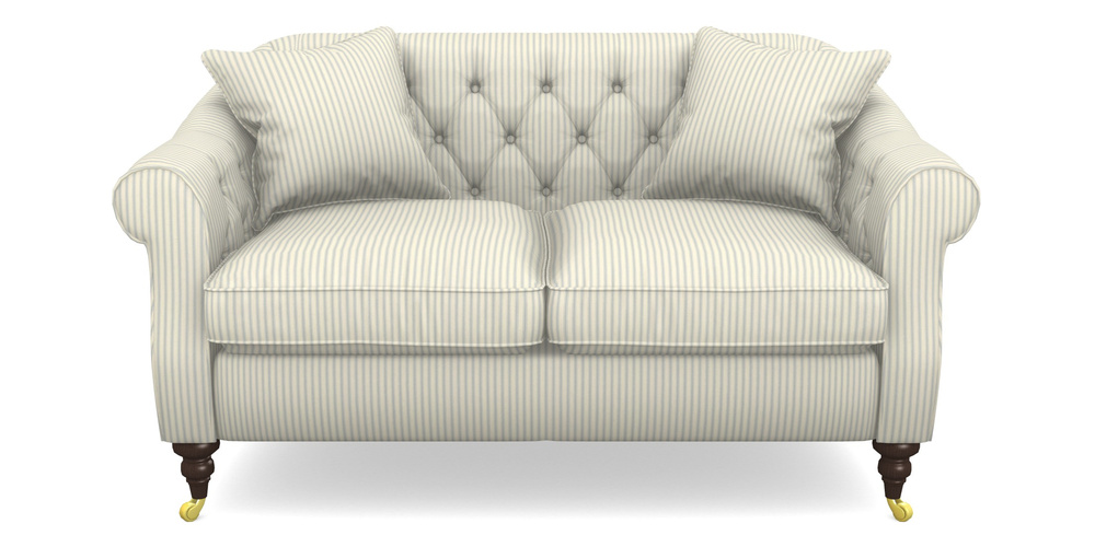 Product photograph of Abbotsbury 2 5 Seater Sofa In Cotton Stripe - Sky from Sofas and Stuff Limited