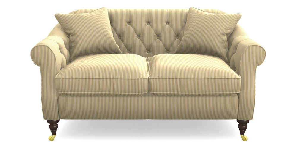 Product photograph of Abbotsbury 2 5 Seater Sofa In Cloth 21 - Simple Stripe - Canary from Sofas and Stuff Limited