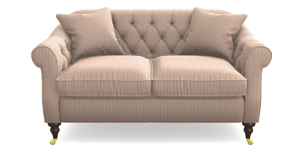Product photograph of Abbotsbury 2 5 Seater Sofa In Cloth 21 - Simple Stripe - Cassis from Sofas and Stuff Limited